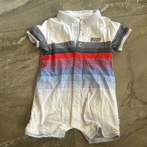 💯Authentic Hugo boys baby romper size 9 months
